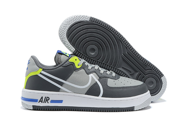 Women's Air Force 1 Low Top Grey Shoes 053